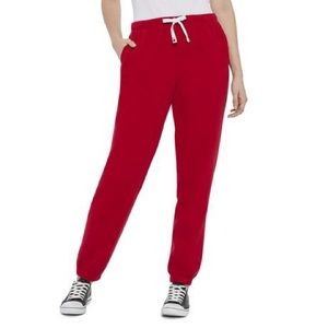 Roots red sweatpants